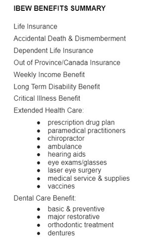 Benefits - Electrical