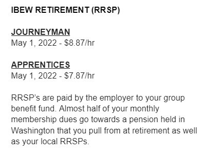 Retirement- Electrical